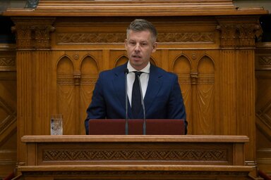 A magyar miniszterelnök kiemelte, hogy az állam által az alapítványokba juttatott vagyon most visszaszáll a magyar államra (Fotó: MTI)