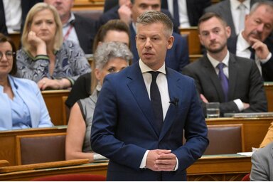 MTI/ Magyar Péter a parlamentben