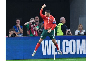 Cristiano Ronaldo nélkül már szinte elképzelhetetlen a portugál válogatott (Fotó. MTI)