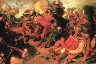 Than Mór: Mohácsi csata (1856, Forrás: Wikipedia)