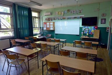 A tanévkezdéssel egy új korszak is elkezdődött a Stevan Sremac Általános Iskolában (Fotó:Gergely Árpád)