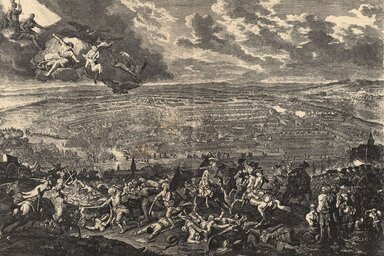 A péterváradi csata, Hochtenburg metszete (Szalay József - Baróti Lajos: A magyar nemzet története IV.)
