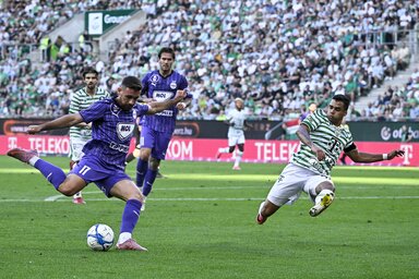 Az Újpest tíz év elteltével szerzett pontot a Ferencváros otthonában (Fotó: MTI)