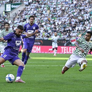 Az Újpest tíz év elteltével szerzett pontot a Ferencváros otthonában (Fotó: MTI)
