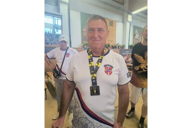 Bábi Rudolf a világbajnoki dobogó második fokára állhatott fel (Fotó: facebook.com/PSK Veteran)