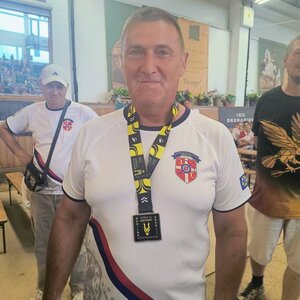 Bábi Rudolf a világbajnoki dobogó második fokára állhatott fel (Fotó: facebook.com/PSK Veteran)