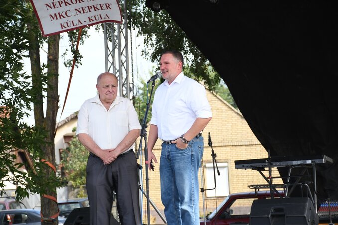 Valka Károly (balról) és dr. Bagó Zoltán