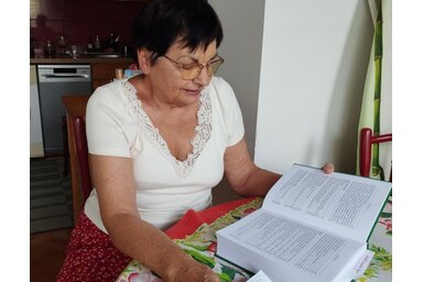 Gubás Ágota a Szólamok és akarások könyv olvasására buzdítja az értelmiséget/fotó: Lukács Melinda