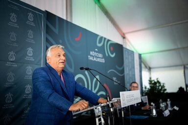 Orbán Viktor az idei kötcsei találkozón-Facebook/Orbán Viktor oldala