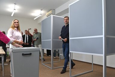 Az Alternatíva Németországnak párt (AfD) ugyanakkor jelentősen növelte támogatottságát, és története legjobb eredményét érte el a tartományban (Fotó: Beta/AP)