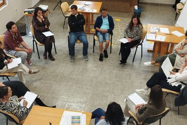 A módszertani felkészítés utolsó napján a művészekhez a pedagógusok is csatlakoztak (Fotó: Kancsár Izabella)
