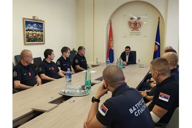 A nagykikindai tűzoltók is helyt álltak a Delibláti-homokpusztán/Vidács Hajnalka