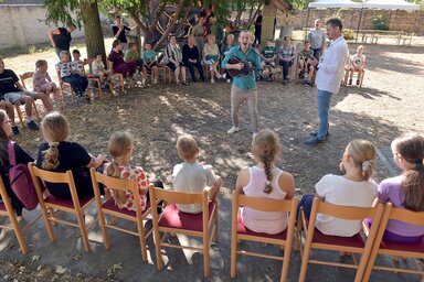 A gyerekek hangszerbemutató foglalkozáson is részt vehettek (Gergely Árpád felvétele)