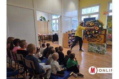 A bábszínházi körút során a dreai kisdiákok is megtekinhették az előadást/Kancsár Izabella felvétele