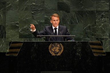 A francia elnök kiemelte, hogy a CIA „nem tájékoztatta a francia szolgálatokat" arról, hogy orosz dróntámadás lehetséges Franciaország déli részén (Fotó: Beta/AP)