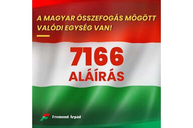 A lista állításához 1073 érvényes támogató aláírásra volt szükség (Fotó: Fremond Árpád/Facebook)