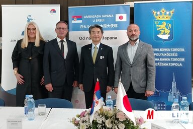 Dr. Dijana Kolundžić, dr. Vickó Ferenc, Naohiro Tsutsumi és Szatmári Adrián (Fotó: Tóth Péter)