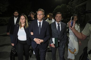 A Hír Tv információi szerint a hatóságok őrizetbe vették Hankó Balázst (Fotó: MTI)