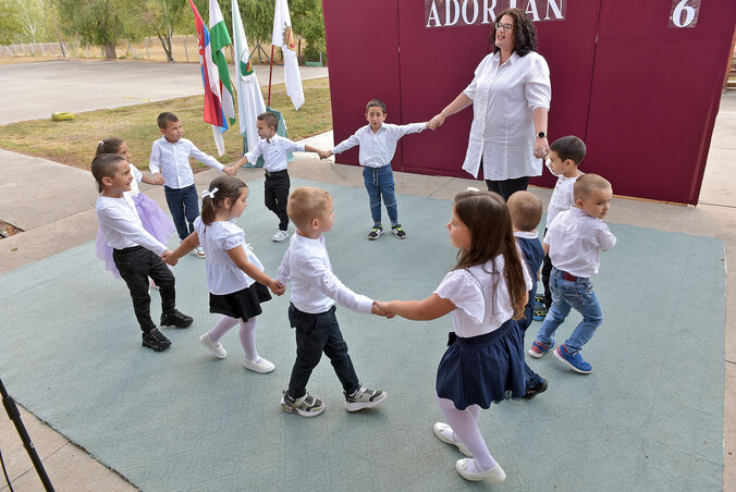 Az óvodások fellépése nagy sikert aratott