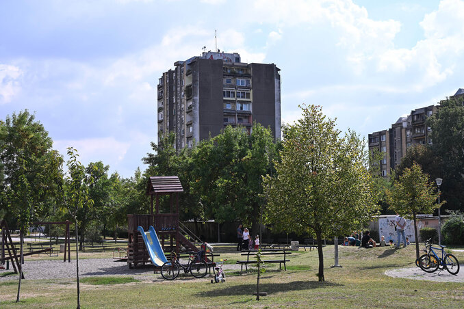 A park a Harcosok sorakozója lakótelep lakótömbjeiben élők oázisa lehet