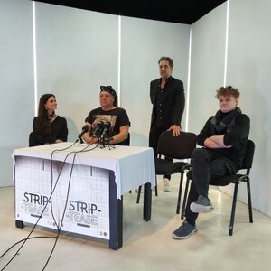 A Strip-tease sajtótájékoztatóját tartották meg a KDSZ-ben/ Lukács Melinda