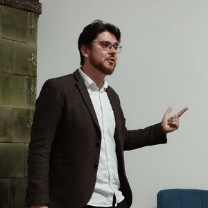 Oláh Tamás az Őszi Zsidó Kulturális Fesztiválon (Lukács Melinda felvétele)