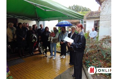 Alkalmi beszédet Király Petra, a VMSZ köztársasági képviselőjelöltje mondott/Vidács Hajnalka