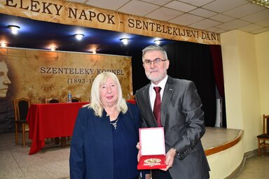 A két idei díjazott: Hózsa Éva és Ladányi István / Fotó: Paraczky László