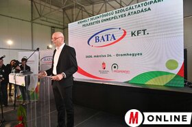 A Bata Kft. kiemelt jelentőségű szolgáltatóipari fejlesztésének ünnepélyes átadása Oromhegyesen