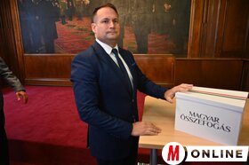 A Magyar Összefogás listájának átadása Belgrádban