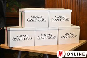 A Magyar Összefogás listájának átadása Belgrádban