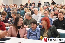 A Magyar menyegző vetítése a szabadkai Magyar Tannyelvű Tanítóképző Karon