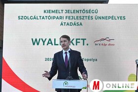 A Wyalp Kft. jelentős szolgáltatóipari fejlesztésének átadása Topolyán