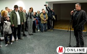 Dragan Kurucić fotókiállításának megnyitója az újvidéki Kortársművészeti Múzeumban