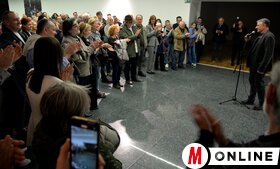 Dragan Kurucić fotókiállításának megnyitója az újvidéki Kortársművészeti Múzeumban