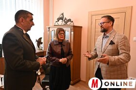 Maja Gojković és dr. Juhász Bálint látogatása a Vajdasági Vadászszövetség múzeumában Újvidéken