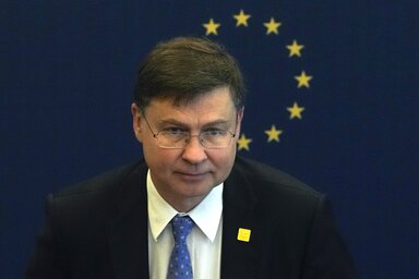Valdis Dombrovskis (Fotó: Beta/AP)