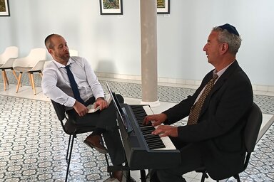 Rudas Dániel a budapesti Dohány utcai zsinagóga főkántora és korrepetitora, fotó:  Horváth Zsolt