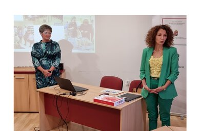 Jerasz Anikó és Kormáynos Katona Gyöngyi (Fotó: Puskás Károly felvétele)