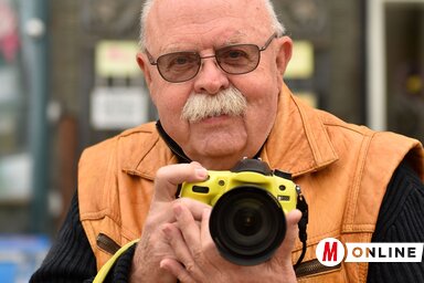 Szabó Attila fotóriporter, fotó: Molnár Edvárd