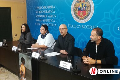 A Ki tudja, látsz-e még? című előadás sajtótájékoztatóján, fotó: Lukács Melinda