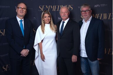 Káel Csaba, Palotai Csenge, Csák János és Lajos Tamás (Fotó: MTI/NFI)