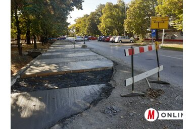 Bő egy hét alatt elkészült az új parkoló (Balázs Andrea felvétele)