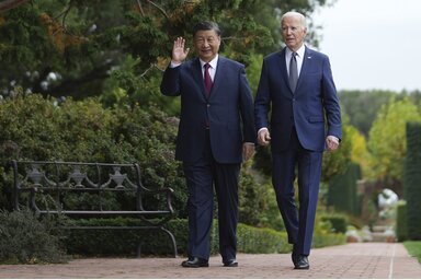 Hszi Csin-ping kínai és Joe Biden amerikai elnök (Fotó: New York Times via AP/Beta)