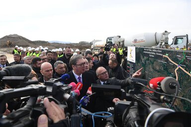 A 15,4 kilométeres út a Šabac környéki Slepčevićet köti majd össze a  bosznia-hercegovinai határátkelővel (Fotó: Beta)