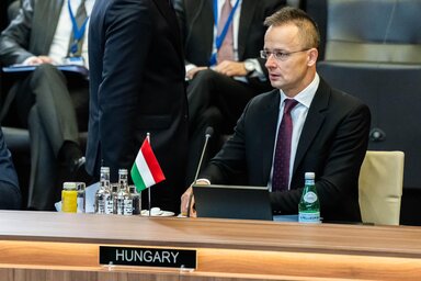 A magyar külügyminiszter Brüsszelben (Facebook/Szijjártó Péter oldala)