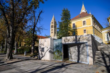A pécsi Cella Septichora Látogatóközpont kiállítása (Fotó: MTI)