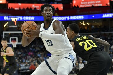 Jaren Jackson Jr. 20 ponttal a támadó térfélen is a legjobb memphisi volt (Fotó: Beta/AP)