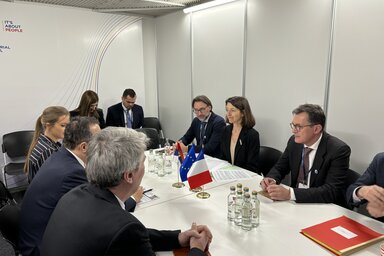 A szerb diplomácia Laurence Boone-nal, Franciaország külügyminiszterével (Fotó: Beta)