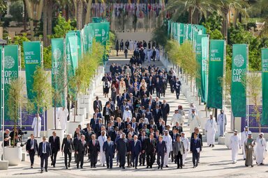 Handout photo by Neville Hopwood/COP28 via Getty Images